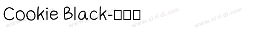 Cookie Black字体转换